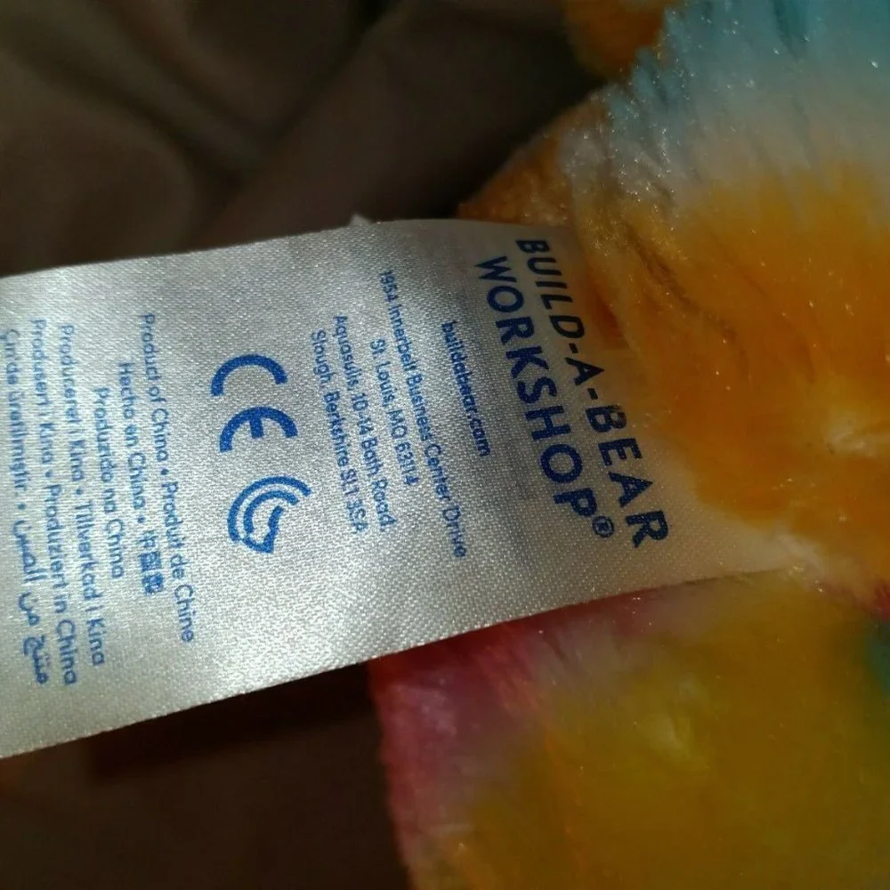 Build a Bear 🌈 Rainbow Rabbit Colorful - Picture 2 of 6
